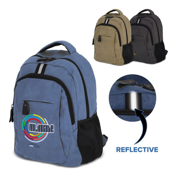 Rucksack Harper aus recyceltem Baumwoll-Canvas