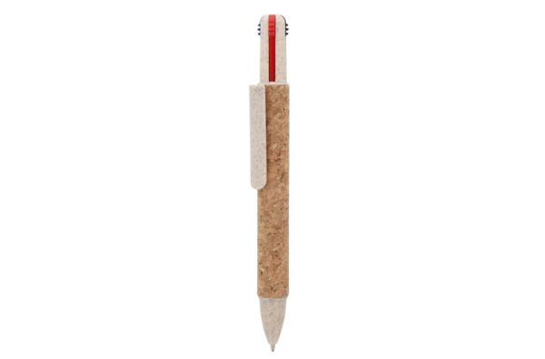 Kugelschreiber 4-Farben-Kork