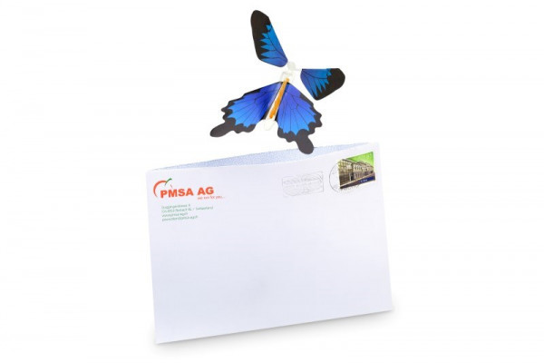 Schmetterling für den Postversand