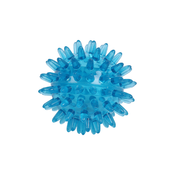 Igelball / Massageball 60mm/Blau transparent (neutral)