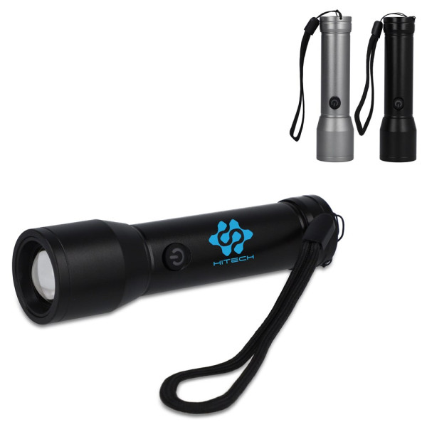 Wiederaufladbare Taschenlampe aus recyceltem Aluminium IPX4