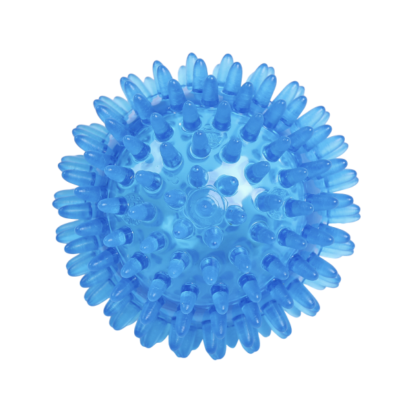Igelball / Massageball 80mm/Blau transparent (neutral)