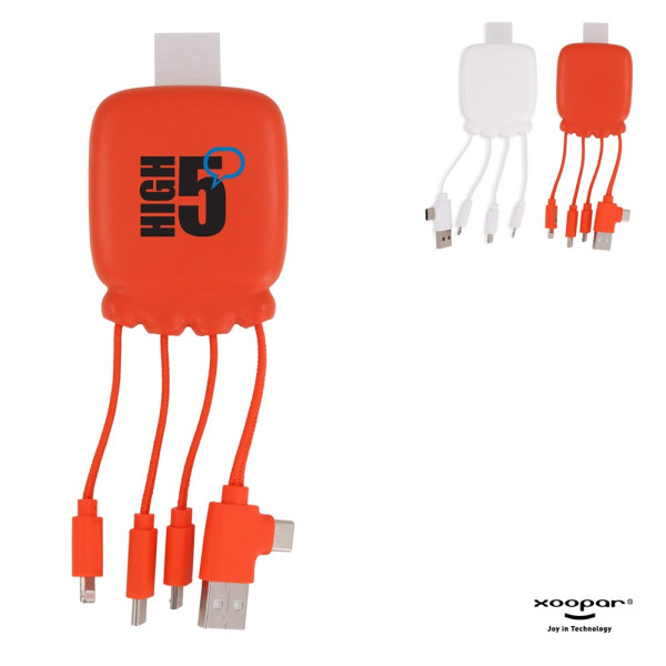 3192 | Xoopar Octopus Gamma 2 Powerbank with Bio Charging cable 3000mAh