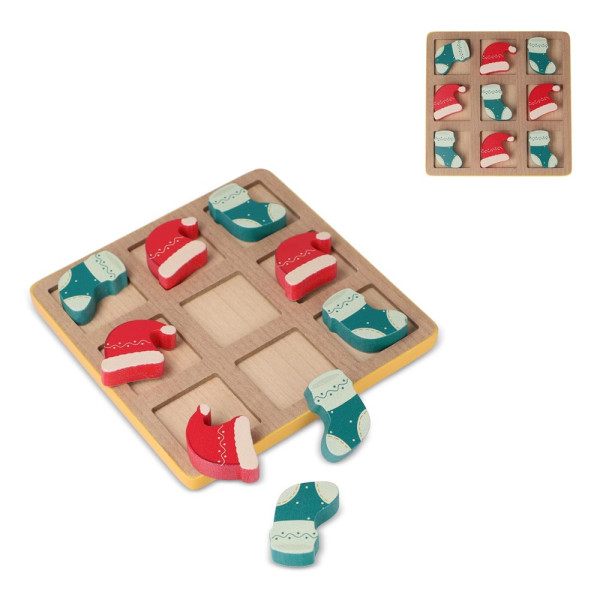 InSideOut FSC Weihnachts-Tic-Tac-Toe aus Holz