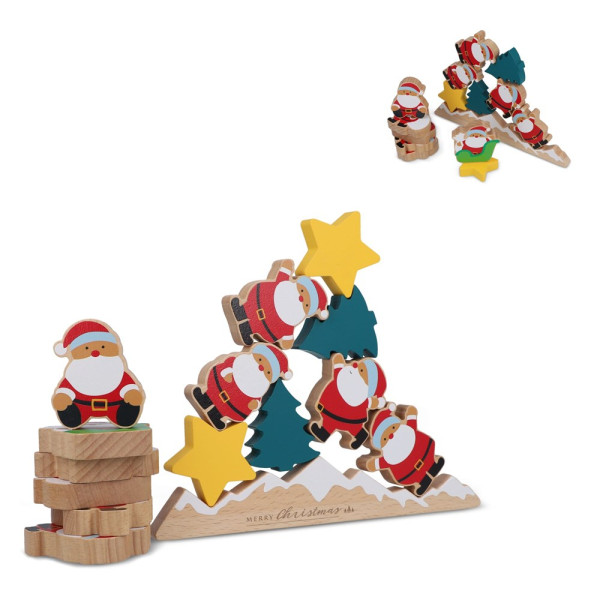 InSideOut FSC Holz Weihnachtsmann Balancierspiel