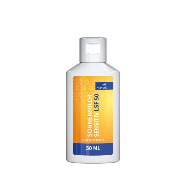 Sonnenmilch LSF 50 (sens.), 50 ml, Body Label (R-PET)